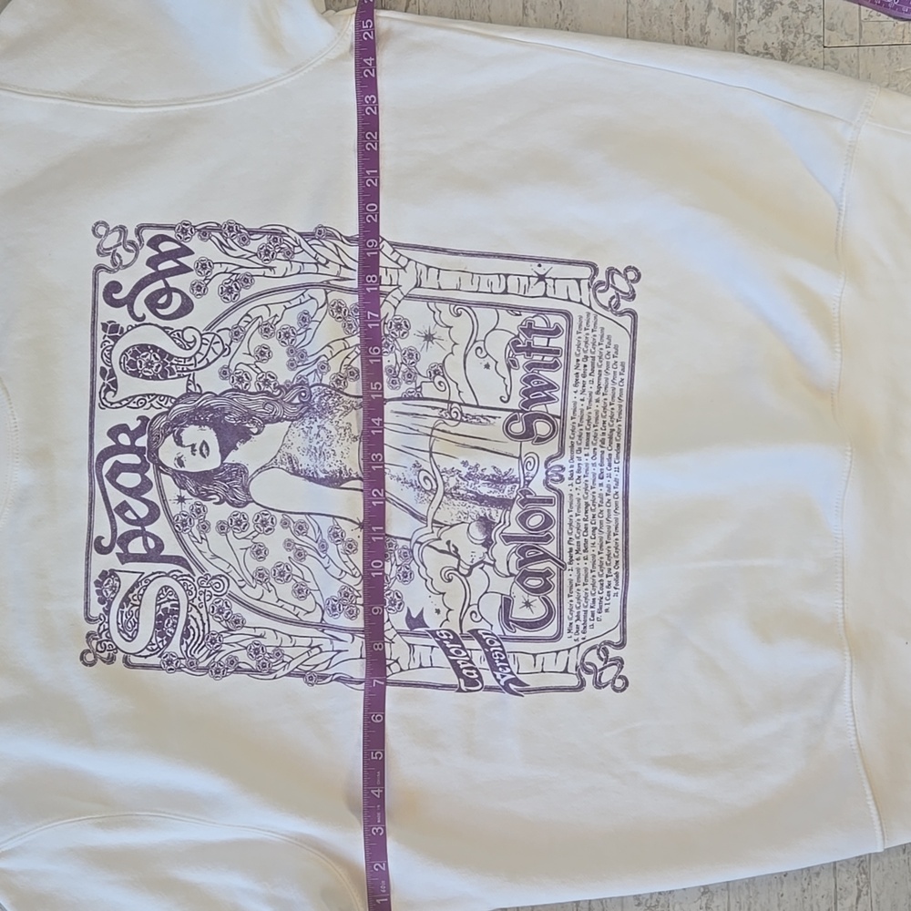 Taylor Swift Sweatshirt Size XL Speak Now (Taylor's Version) Tracklist Crewneck - Picture 6 of 9